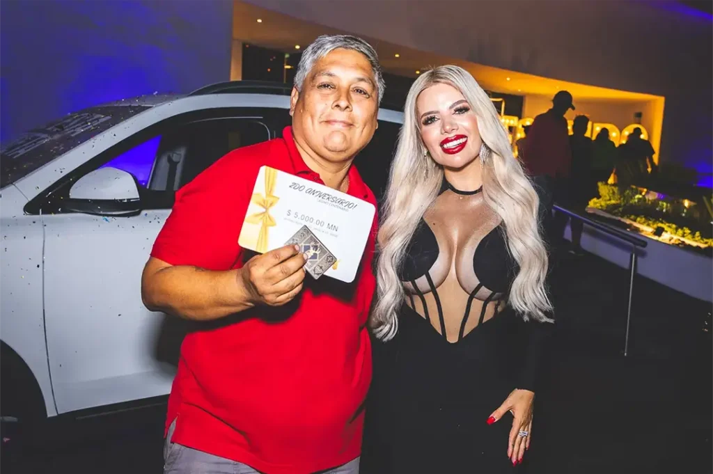 Ganador de $5,000 MXN en el segundo aniversario de Casino Centenario en Nuevo Laredo.